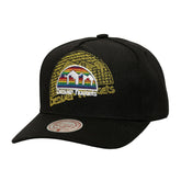 Denver Nuggets Tilted Pro Pinch Adjustable Hat Black - NBA
