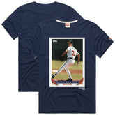 Greg Maddux Atlanta Braves Homage 1993 Topps Baseball Card Player T-Shirt - MLB