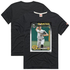Paul Skenes Pittsburgh Pirates Homage 2024 Topps Baseball Card Player Tri-Blend T-Shirt - MLB