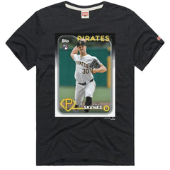 Paul Skenes Pittsburgh Pirates Homage 2024 Topps Baseball Card Player Tri-Blend T-Shirt - MLB