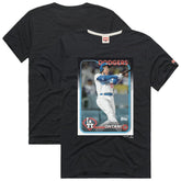 Shohei Ohtani Los Angeles Dodgers Homage 2024 Topps Baseball Card Player T-Shirt - MLB