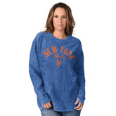New York Mets G-III 4Her by Carl Banks Women's Comfy Cord Pullover Sweatshirt - MLB