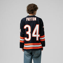 Walter Payton Chicago Bears Maxxed Out Fashion Hockey Jersey Navy | Mitchell & Ness