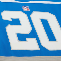 Barry Sanders Detroit Lions Maxxed Out Fashion Hockey Jersey Blue | Mitchell & Ness