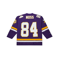 Randy Moss Minnesota Vikings Maxxed Out Fashion Hockey Jersey Purple | Mitchell & Ness