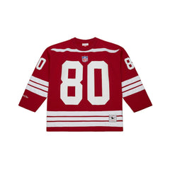 Jerry Rice San Francisco 49ers Maxxed Out Fashion Hockey Jersey Scarlet | Mitchell & Ness