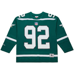 Reggie White Philadelphia Eagles Maxxed Out Fashion Hockey Jersey Kelly Green | Mitchell & Ness