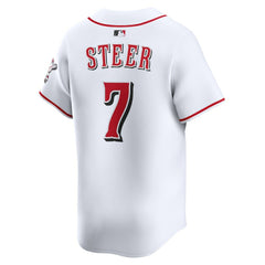 Spencer Steer Cincinnati Reds Nike Home Limited Player Jersey - MLB
