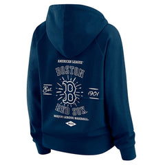 Boston Red Sox WEAR by Erin Andrews Women's Vintage Full-Zip Raglan Hoodie - MLB