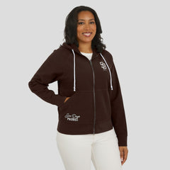 San Diego Padres WEAR by Erin Andrews Women's Vintage Full-Zip Raglan Hoodie - MLB