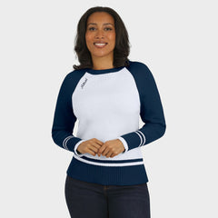 Houston Astros WEAR by Erin Andrews Women's Colorblock Raglan Sweater - MLB