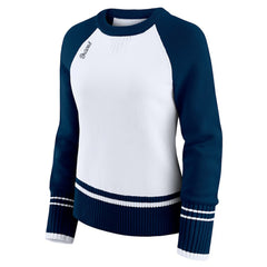 Atlanta Braves WEAR by Erin Andrews Women's Colorblock Raglan Sweater - MLB