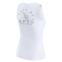 Tampa Bay Rays WEAR by Erin Andrews Women's Rib-Knit Henley Tank Top - MLB