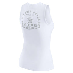 Houston Astros WEAR by Erin Andrews Women's Rib-Knit Henley Tank Top - MLB