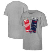 Youth 2025 NHL Stadium Series Columbus Blue Jackets vs. Detroit Red Wings Matchup T-Shirt - Heather Gray - NHL