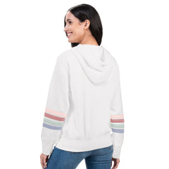 Philadelphia Phillies G-III 4Her by Carl Banks Women's Naamah Sleeve Stripe Fleece Full-Zip Hoodie - MLB