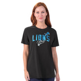 Detroit Lions G-III 4Her by Carl Banks Women's Jacey Performance Tri-Blend T-Shirt Black | NFL