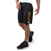 Pittsburgh Steelers MSX by Michael Strahan Mesh Shorts Black | NFL