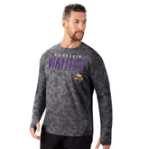 Minnesota Vikings MSX by Michael Strahan Performance Camo Long Sleeve T-Shirt Black | NFL
