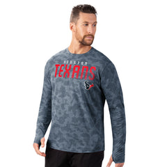 Houston Texans MSX by Michael Strahan Performance Camo Long Sleeve T-Shirt Navy | NFL