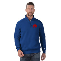 Buffalo Bills Starter Classic Quarter-Zip Pullover Sweatshirt Royal | NFL