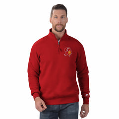 Tampa Bay Buccaneers Starter Classic Quarter-Zip Pullover Sweatshirt Red | NFL