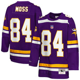 Randy Moss Minnesota Vikings Youth Hockey Fashion Jersey Purple | Mitchell & Ness