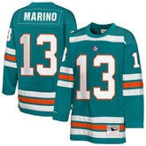 Dan Marino Miami Dolphins Youth Hockey Fashion Jersey Aqua | Mitchell & Ness