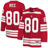 Jerry Rice San Francisco 49ers Youth Hockey Fashion Jersey Scarlet | Mitchell & Ness