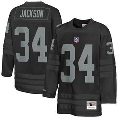 Bo Jackson Las Vegas Raiders Youth Hockey Fashion Jersey Black | Mitchell & Ness