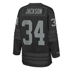 Bo Jackson Las Vegas Raiders Youth Hockey Fashion Jersey Black | Mitchell & Ness