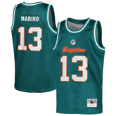 Dan Marino Miami Dolphins Youth Retired Player NFL Basketball Fashion Jersey Aqua | Mitchell & Ness