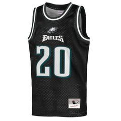 Brian Dawkins Philadelphia Eagles Youth Retired Player NFL Basketball Fashion Jersey Black | Mitchell & Ness