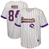 Randy Moss Minnesota Vikings Youth Retired Player Name & Number Baseball Jersey Cream | Mitchell & Ness