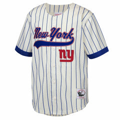 Lawrence Taylor New York Giants Youth Retired Player Name & Number Baseball Jersey Cream | Mitchell & Ness