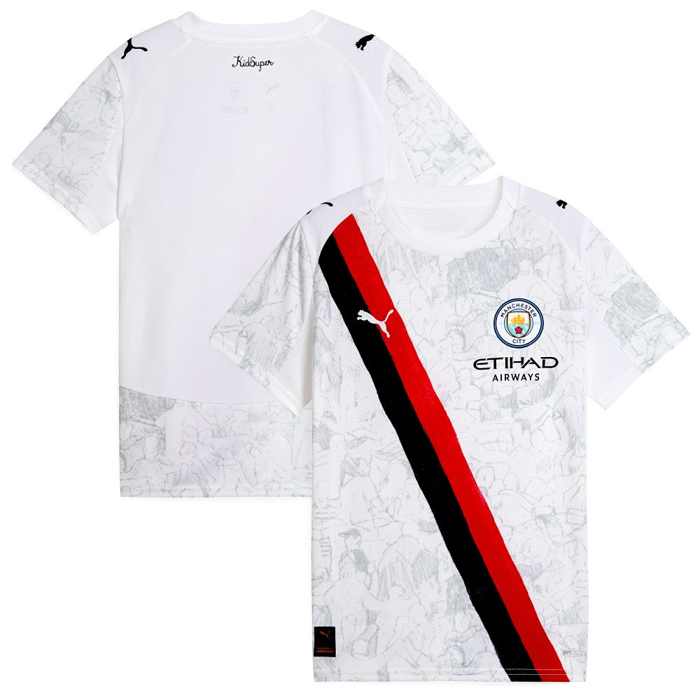 Manchester City x KidSuper Youth 2025 FIFA Club World Cup Replica Jersey White | Puma online
