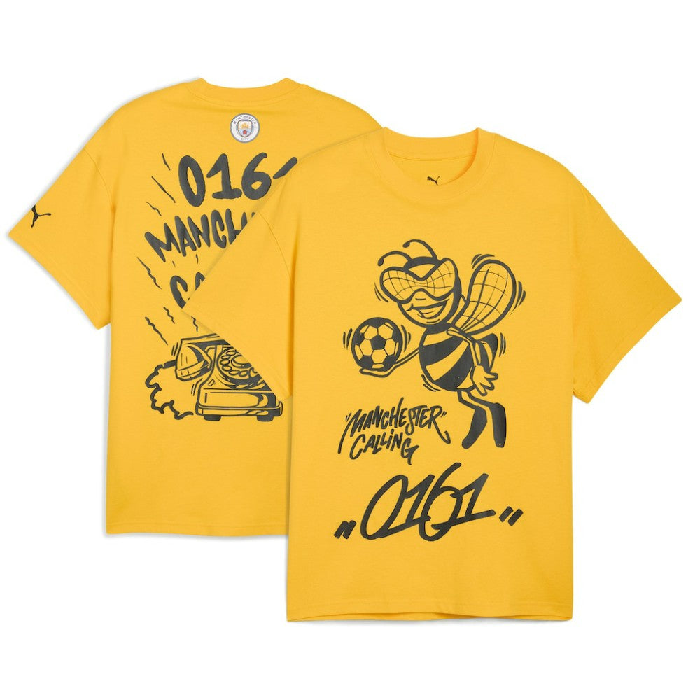 Manchester City 2025 FIFA Club World Cup Hoops T-Shirt Yellow | Puma online