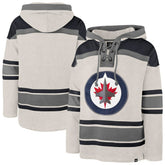 Winnipeg Jets '47 Rockaway Lacer Pullover Hoodie - Oatmeal - NHL