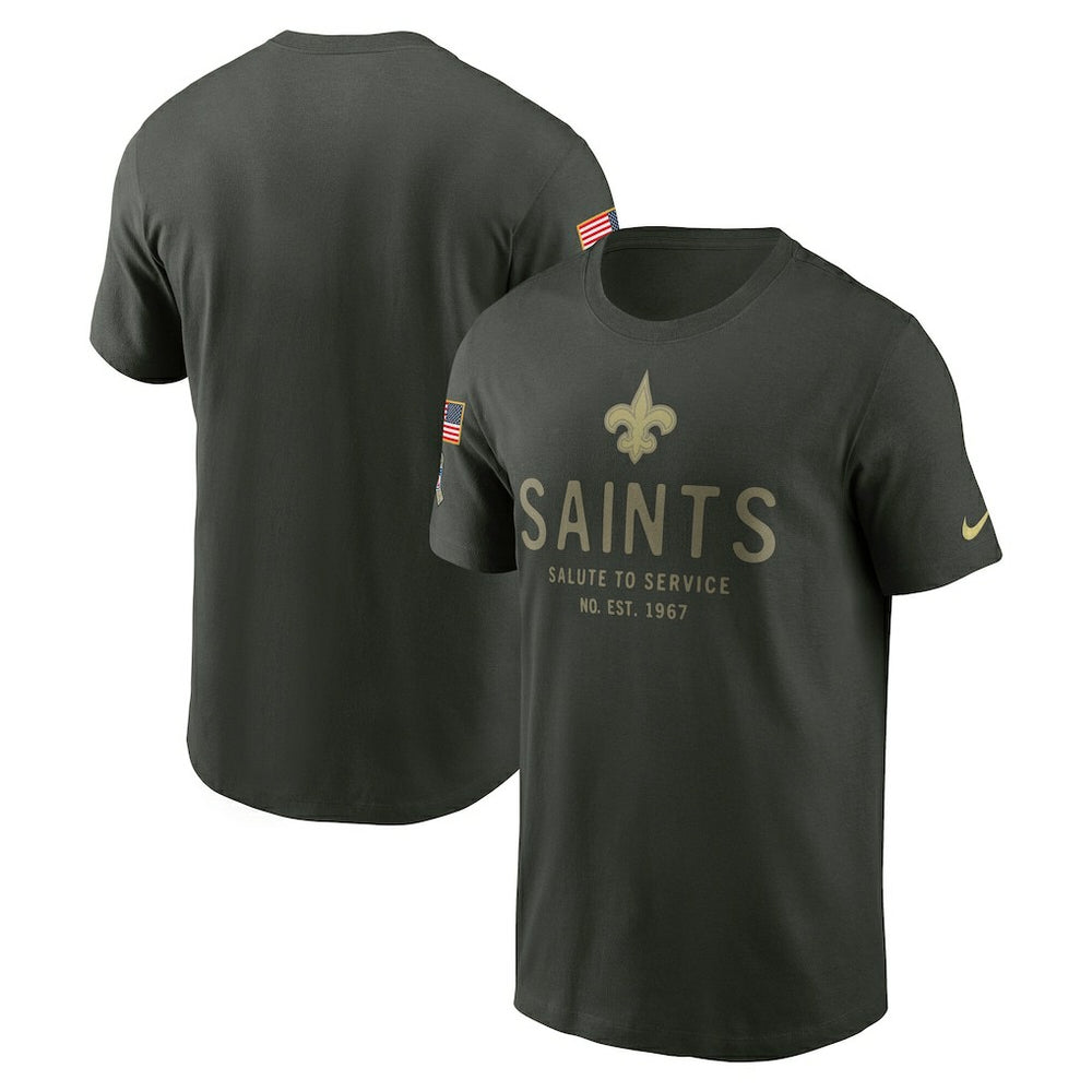 New Orleans Saints 2025 Salute to Service Sideline Primary Edge Dri-FIT T-Shirt Forest Green | Nike for Sale
