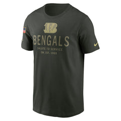 Cincinnati Bengals 2025 Salute to Service Sideline Primary Edge Dri-FIT T-Shirt Forest Green | Nike for Sale