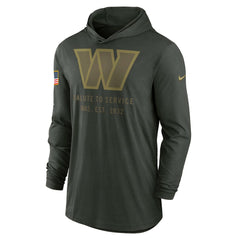 Washington Commanders 2025 Salute to Service Sideline Dri-FIT Lightweight Hooded Pullover Forest Green | Nike for Sale