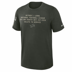 Detroit Lions 2025 Salute to Service Sideline Slub Dri-FIT T-Shirt Dark Green | Nike for Sale
