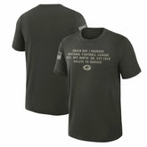 Green Bay Packers 2025 Salute to Service Sideline Slub Dri-FIT T-Shirt Forest Green | Nike for Sale