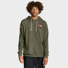 Cleveland Browns 2025 Salute to Service Sideline Standard Issue Dri-FIT Hoodie Olive | Nike for Sale