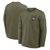 New York Giants 2025 Salute to Service Sideline Coaches Therma-FIT Long Sleeve Shirt Olive | Nike for Sale