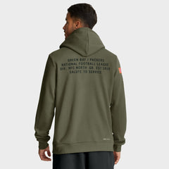 Green Bay Packers Big & Tall 2025 Salute to Service Sideline Dominant Force Dri-FIT Hoodie Olive | Nike for Sale