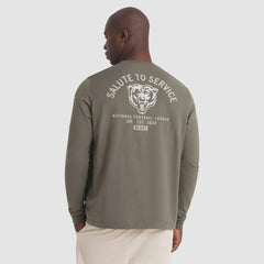 Chicago Bears 2025 Salute to Service Sideline Long Sleeve T-Shirt Olive | Nike for Sale