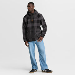 Buffalo Bills Elements Plaid Polar Fleece Quarter-Zip Hoodie Black | Fanatics
