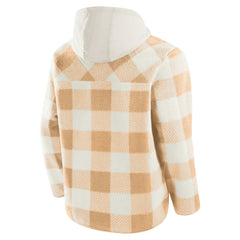 Pittsburgh Steelers Elements Plaid Polar Fleece Quarter-Zip Hoodie Tan | Fanatics