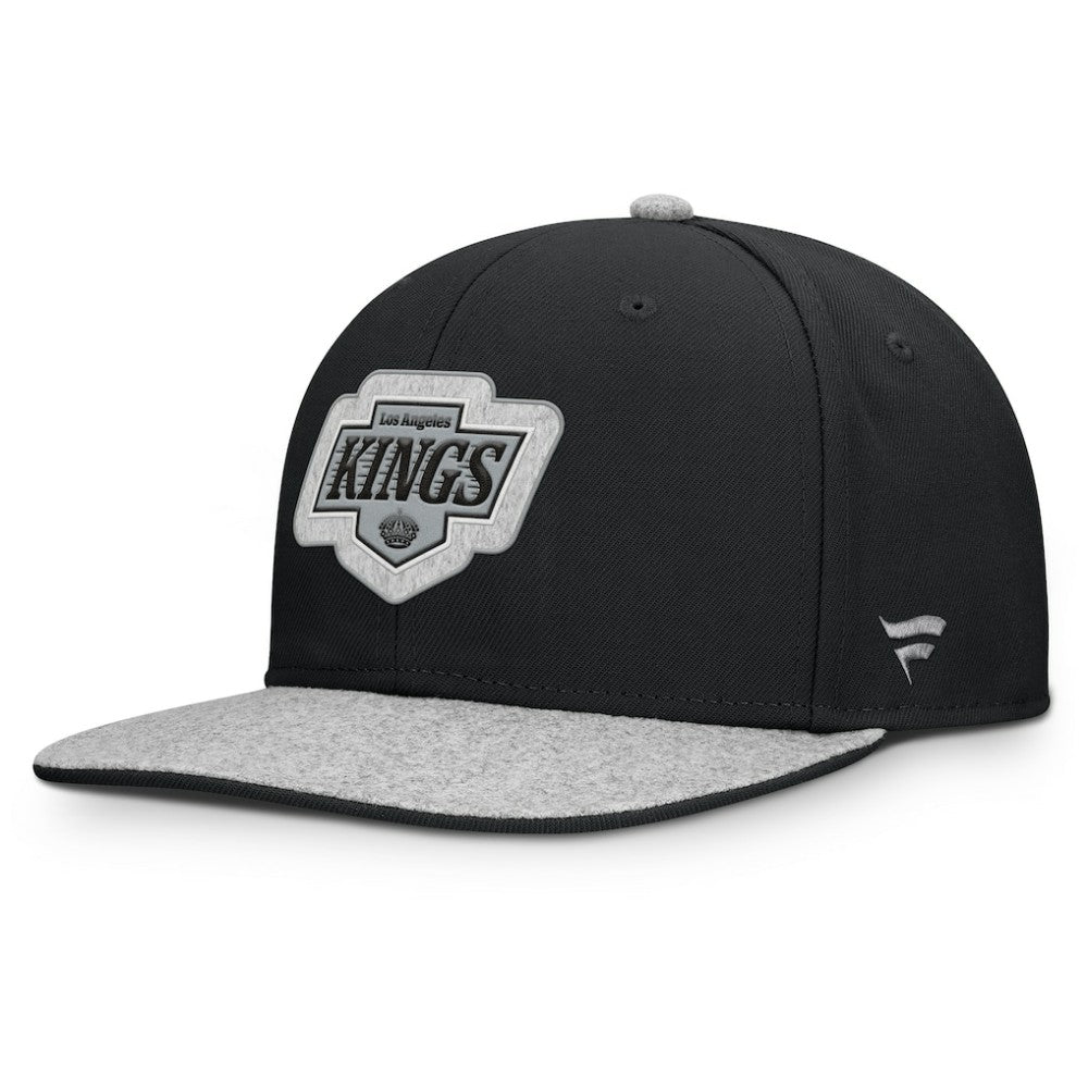Los Angeles Kings Fanatics Fundamentals Loden Snapback Hat - Black - NHL